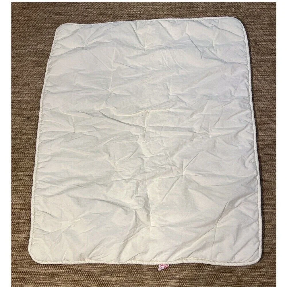 Red‎ Calliope Baby Blanket Quilted White Soft Nursery Crib Play Mat